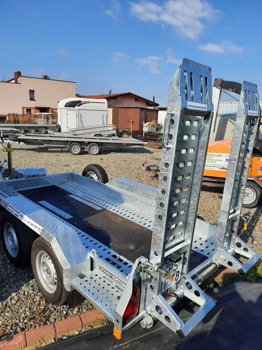 Przyczepa pod Minikoparkę Maszyny Budowlane Rolnicze Walec WYNAJEM !!