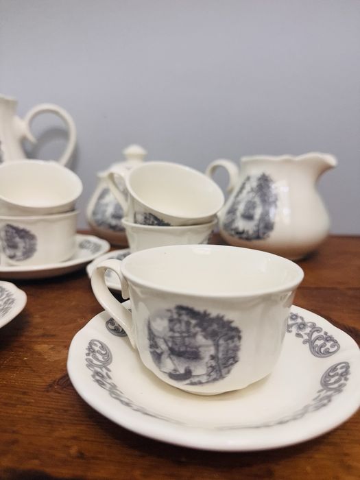 Vintage Serviço Cafe Novo Fabrica  de Sacavem Padrao Descobrimentos