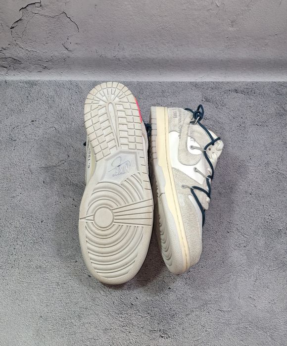 Кожаные кроссовки Nike Dunk Off White Lot 16 мужские