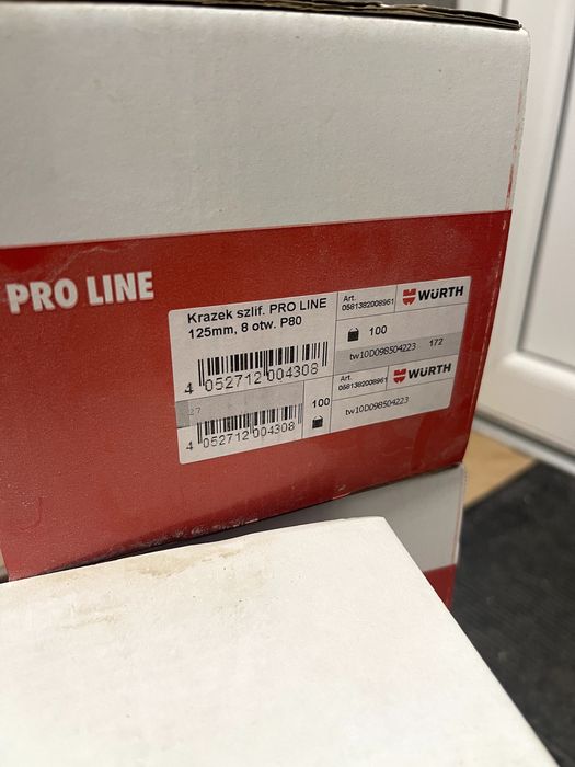 Krążek szlifierski PROLINE wurth 125/8 P80