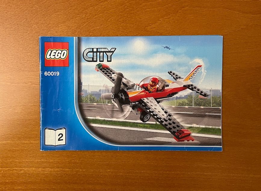 Lego City 60019 Samolot kaskaderski kompletny zestaw