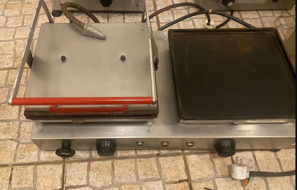 Conjunto para restauração: Chapa, corta frios, fritadeira