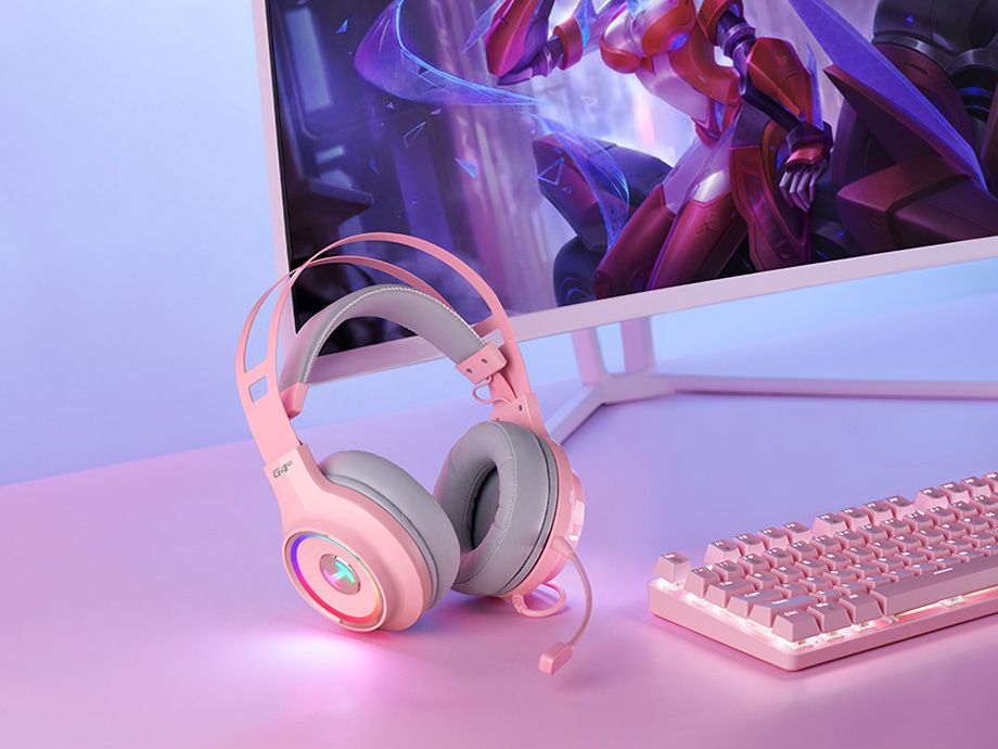 słuchawki przewodowe Edifier G4 TE (różowe)