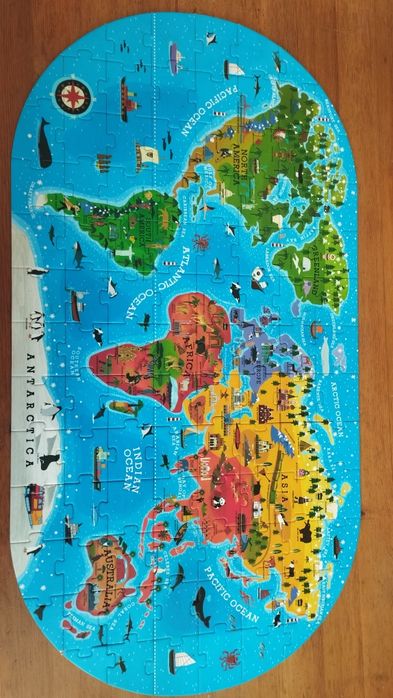 Пазл у валізі MiDeer Карта Світу Our world floor puzzle