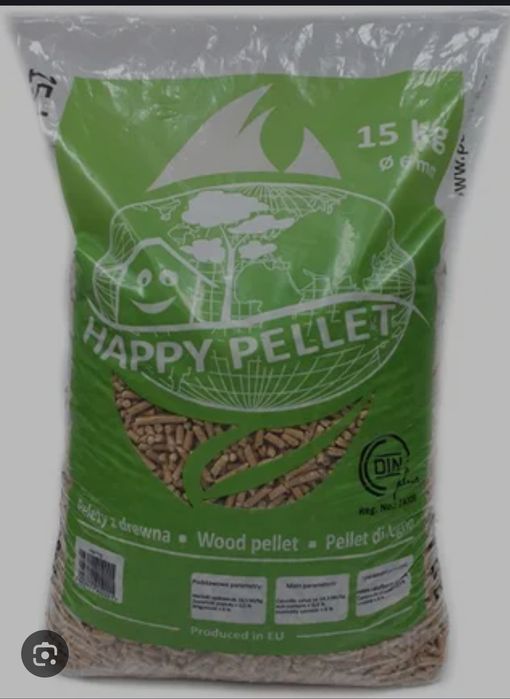 PELLET HAPPY PELLET 6mm DIN PLUS A1 – Sosnowy – 15kg – Premium