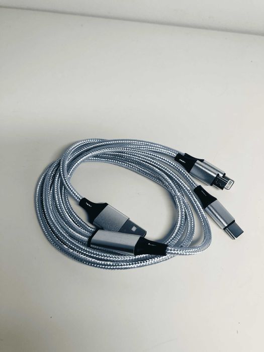 Kabel ładowania 1,2 m uniwersalny, szybki trwały do iOS/Android/Type-C