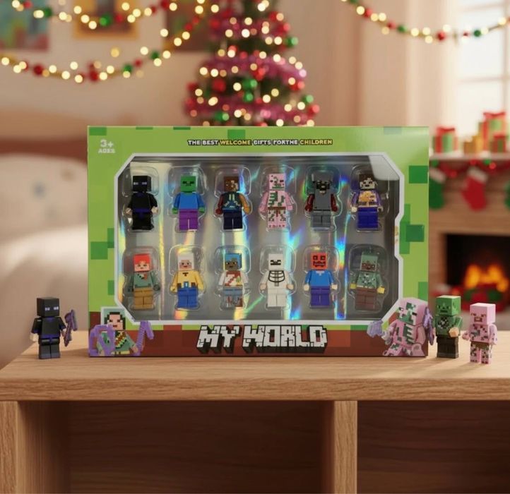 Фігурки Майнкрафт, персонажі minecraft, Стів та інші