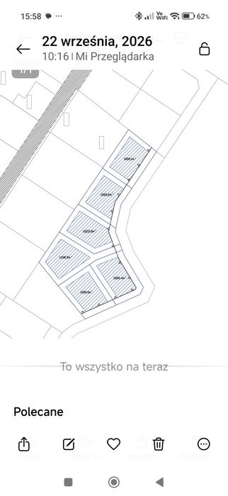Działka budowlana MPZP 1000 m2