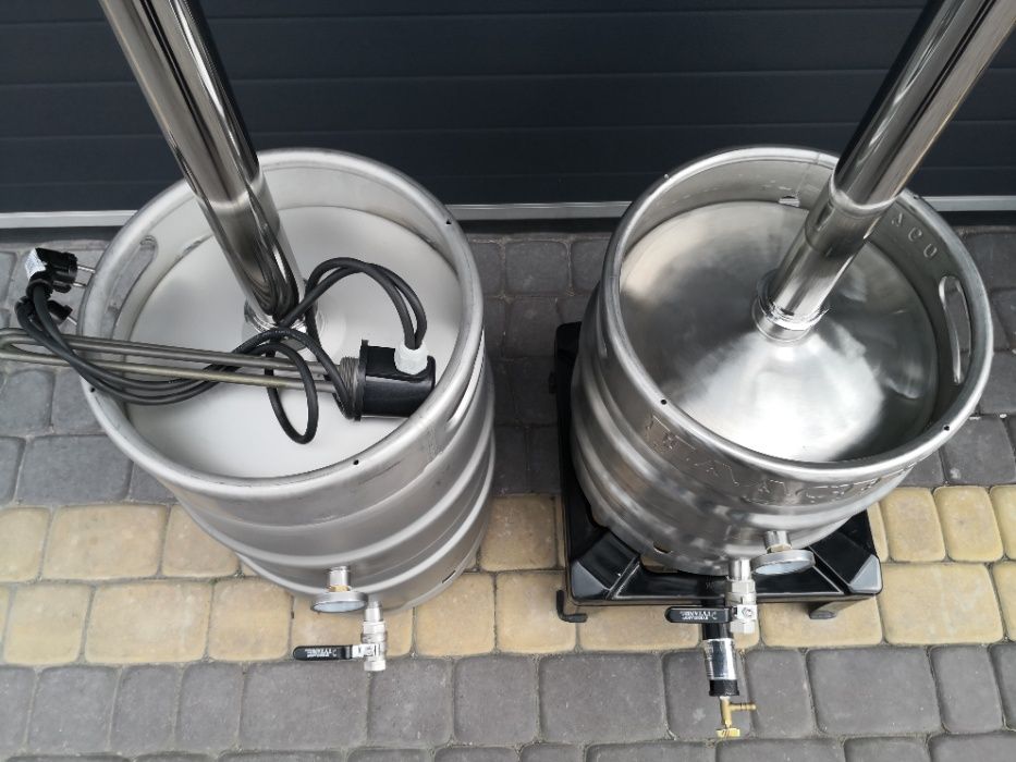 Destylator 2 odkręcane odstojniki grzałki | gaz 30l | 50l