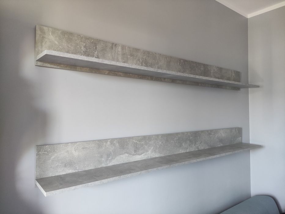 półka wisząca szary beton nowoczesna marmur Colorado