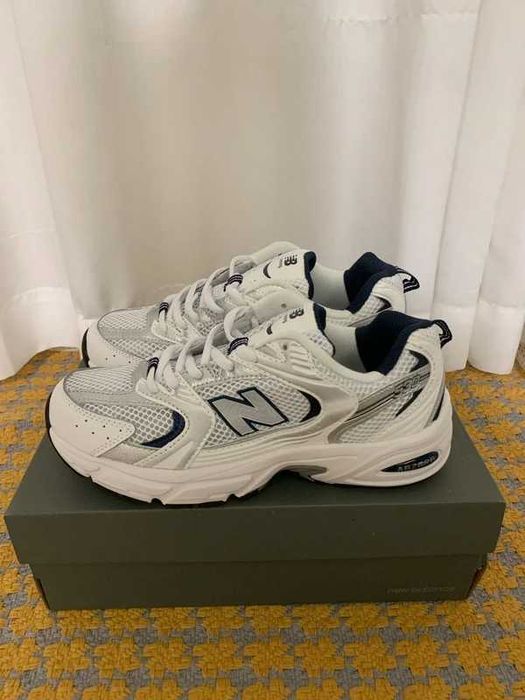 New Balance 530 White Silver Navy R.43