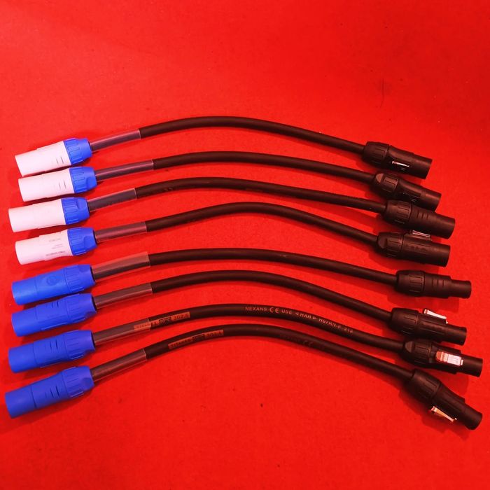 Cabos XLR, DMX, powercon, schucko, Harting, Link LK