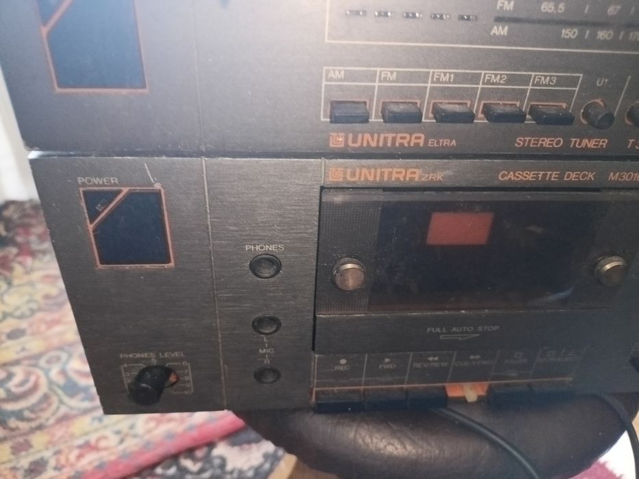 Zestaw UNITRA tuner T3015, deck M3016