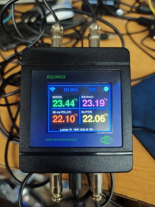 Termometr wifi + regulator grzałek  destylator  aabratek