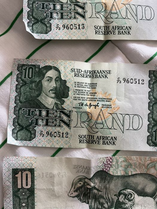 8 notas de rand antigas para colecionadores