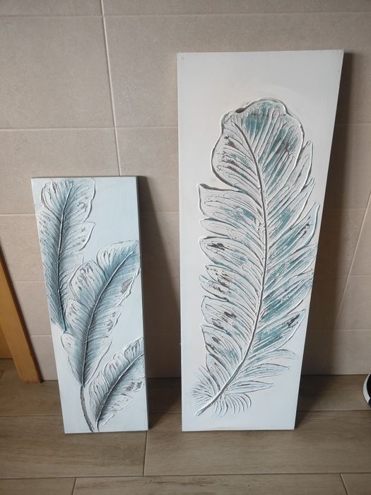 Quadros pintados a mão