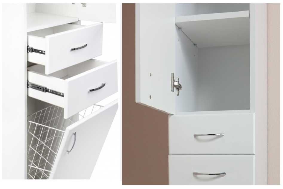 Тумба, шкаф, пенал с бельевой корзиной и без. Для ванной комнаты.