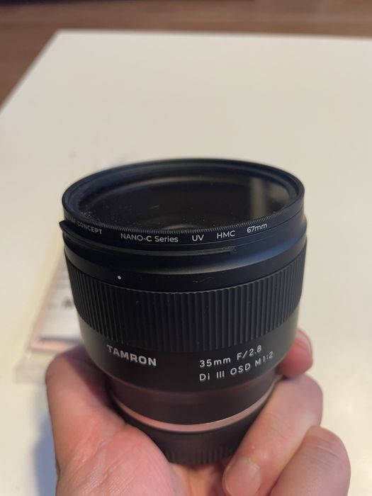 Tamron 35mm f/2.8 Di III OSD M1:2 – jak nowy + filtr UV (Sony E)