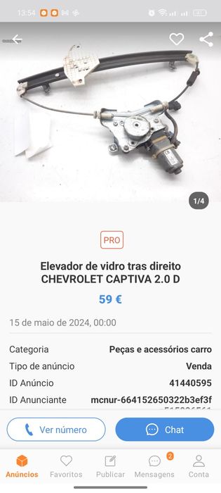 Peças para Chevrolet captiva
