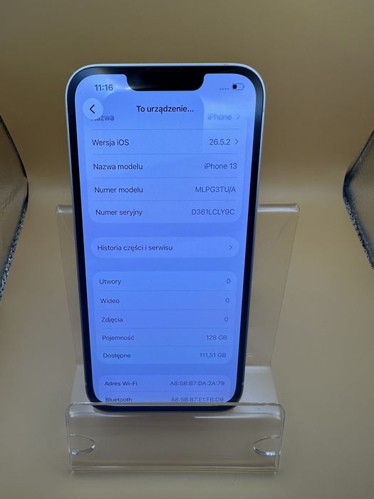 iPhone 13 | 128GB | GWARANCJA 6 M-CY | A |100% kondycja | biały | super stan | gwarancja 12 13 14 15 16 17 pro max mini 128 256 512 apple iphone