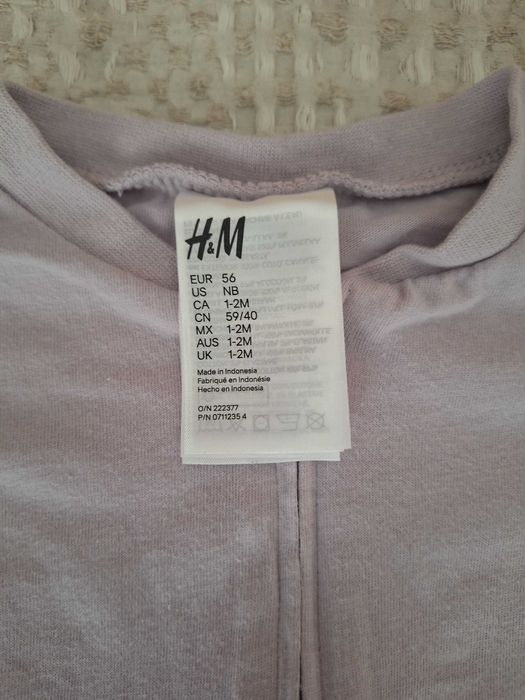 Babygrow da H&M 1-2 meses 56 cm