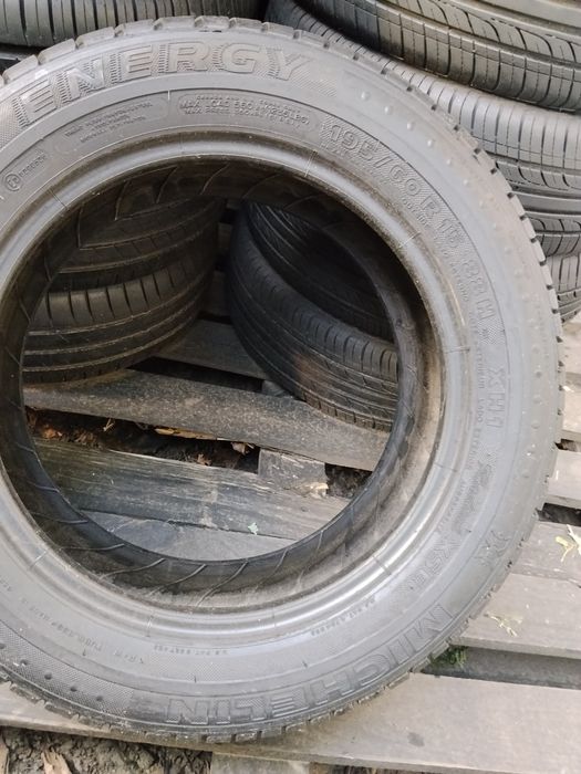 Michelin 195 60 r15 2шт шини літні б'у резина лансер  з Європи
