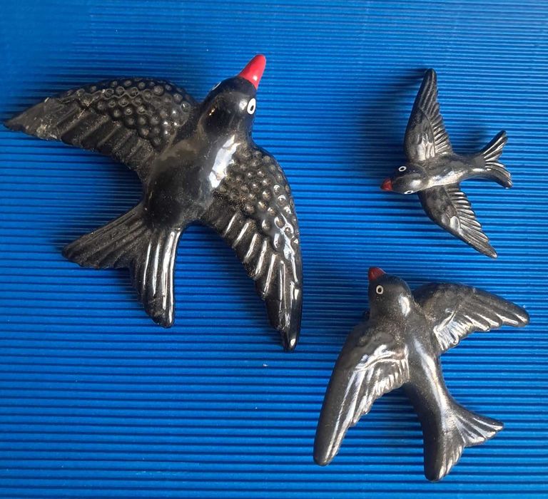 Andorinhas em Cerâmica Decorativas para Pendurar