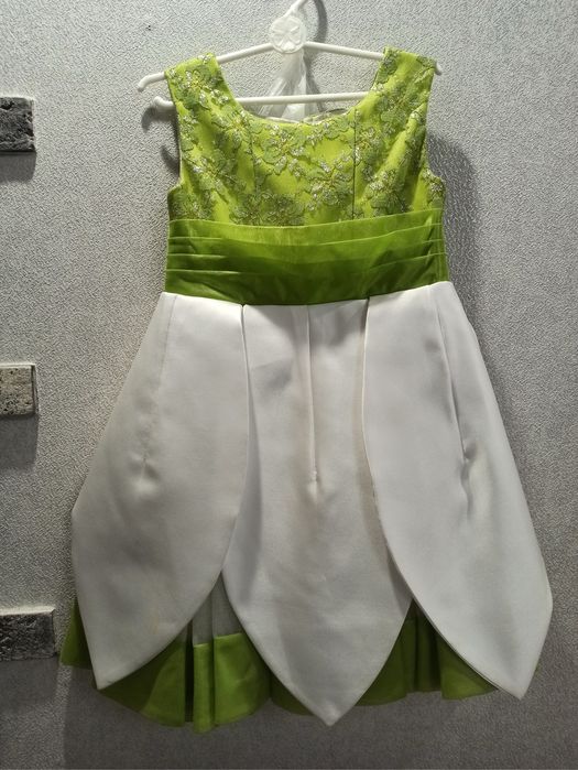 Сукня Підсніжник (Пролісок ручна робота | Костюм весни обруч