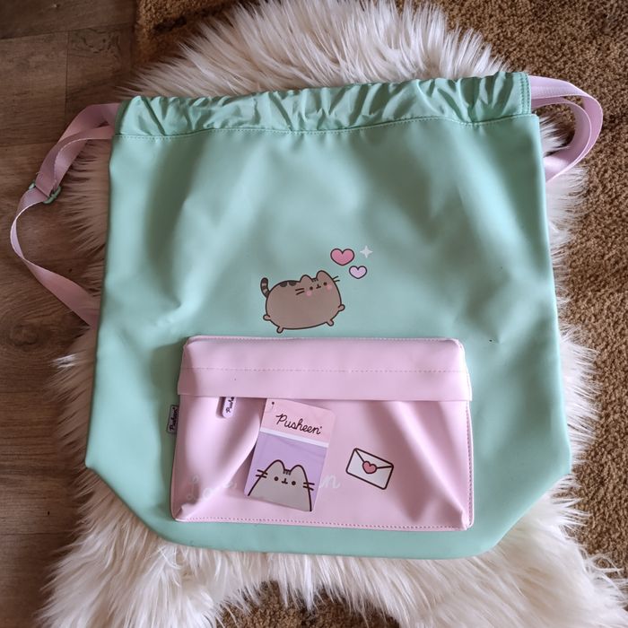 Nowy duży Worko -Plecak sznurkowany Pusheen