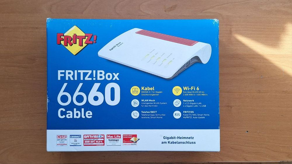 Маршрутизатор FRITZ!Box 6660 Cable + провода