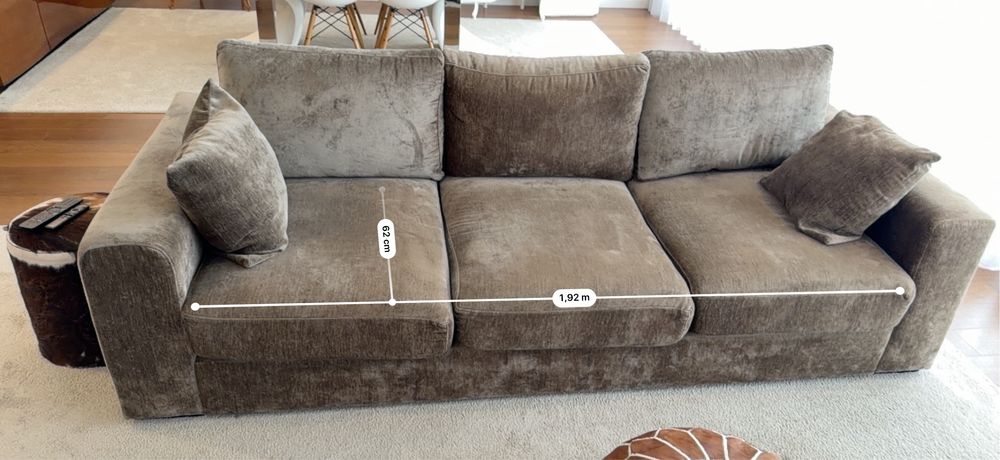 Sofa 3 lugares 2,32m   impermeabilizado