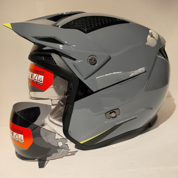Capacete jet MT StreeTFighter modular mota scooter novo