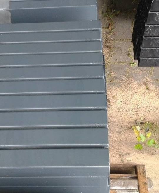 Słupek panelowy ogrodzeniowy 60x40 mm Ocynk RAL 7016 - 230cm