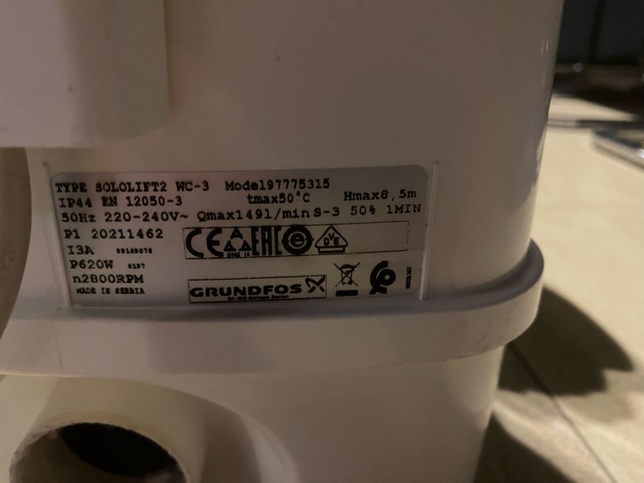 Grundfos solofit 2. WC3