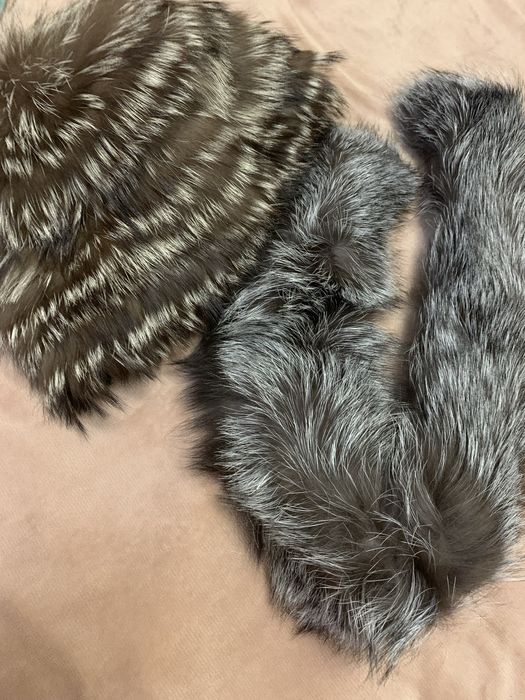 Шапка и воротник из песца