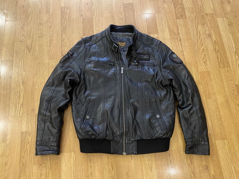Pme Legend бомбер кожаный Schott Alpha industries