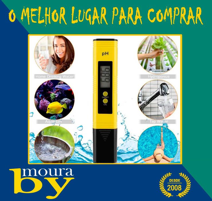 Medidor de PH pureza da água ppm filtro de aquário