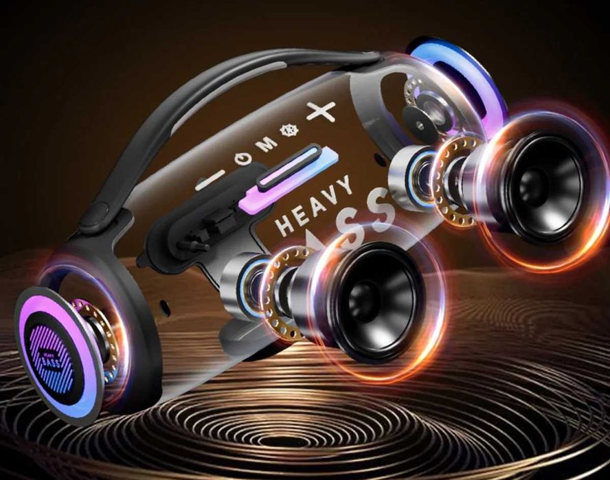 Głośniki Bluetooth HEAVY BASS Nowy 50 Watt