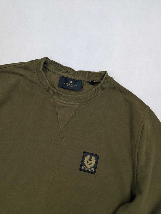 Belstaff zielona bluza M logo