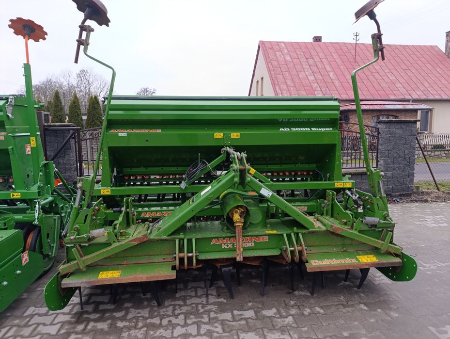 Agregat uprawowo-siewny Amazone Ad3000 KX3000. 2012 rok Talerzowy