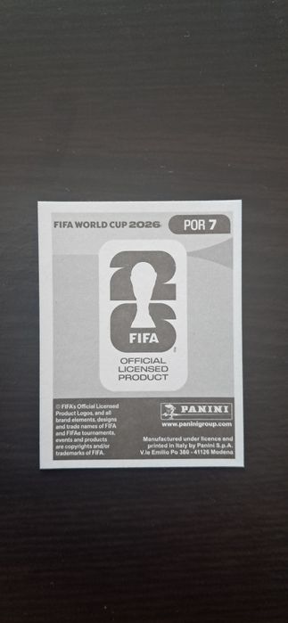 Cromo futebol de Nuno Mendes(Mundial 2026)da Panini