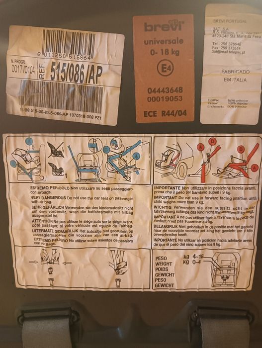Cadeira viagem de bebé/criança