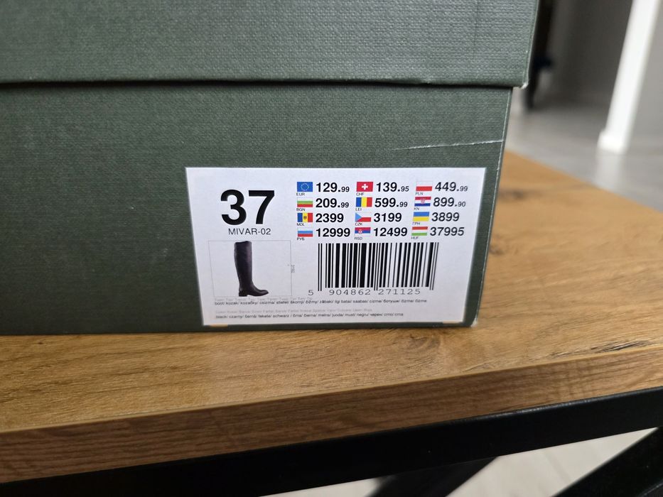 Kozaki oficerki za kolano Gino Rossi rozm. 37