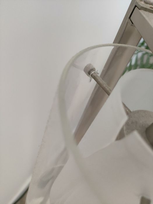 Lampa podłogowa srebrna