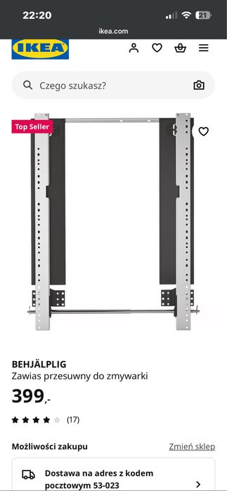 Zawias do zmywarki ikea behjalpig