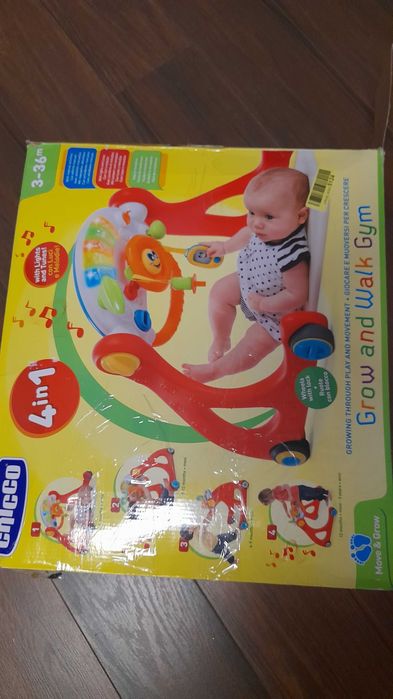Pchacz Zabawka Edukacyjna Chicco Grow & Walk 4w1