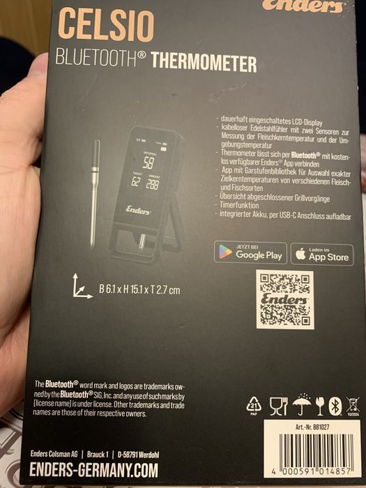 Enders бездротовий термометр для м'яса bluetooth