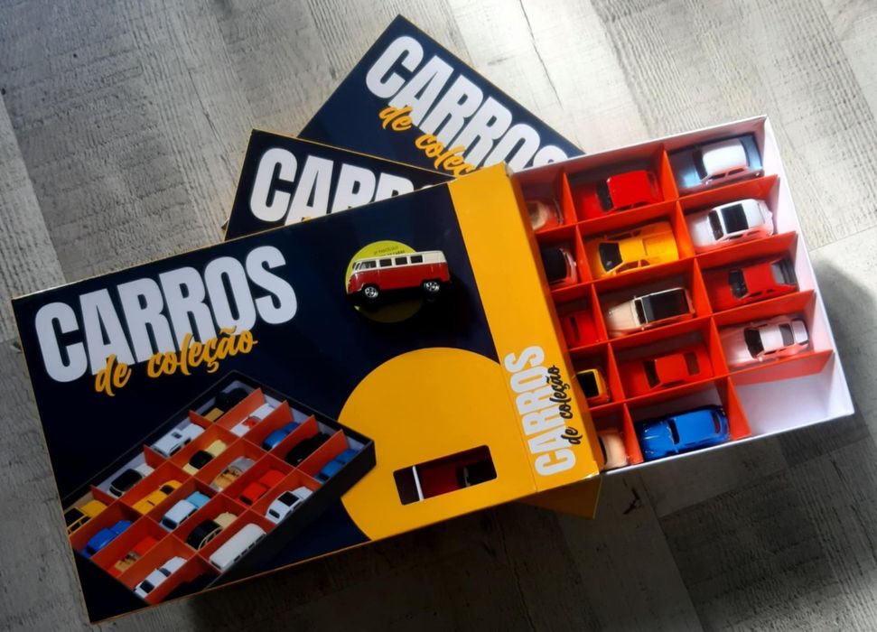 Coleção completa de 60 carros miniaturas