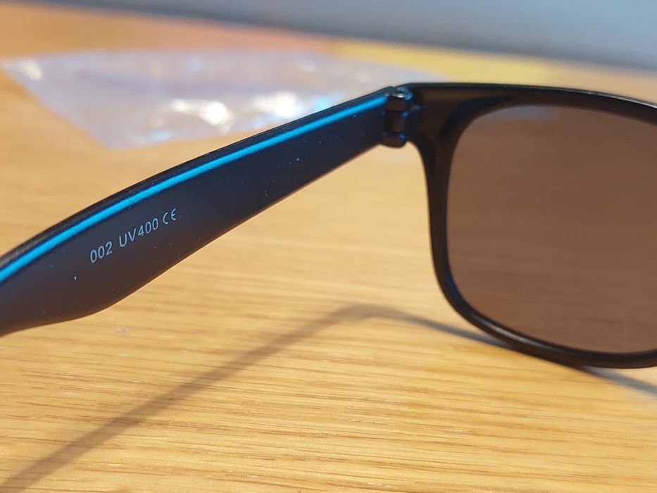 Okulary przeciwsłoneczne nowe UV400 2 sztuki czarne żółte +1 gratis