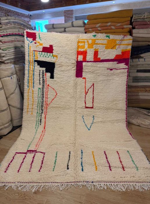 Tapete Azilal Marroquino NOVO – Handmade 100% Lã de Ovelha (210 x 320 cm)